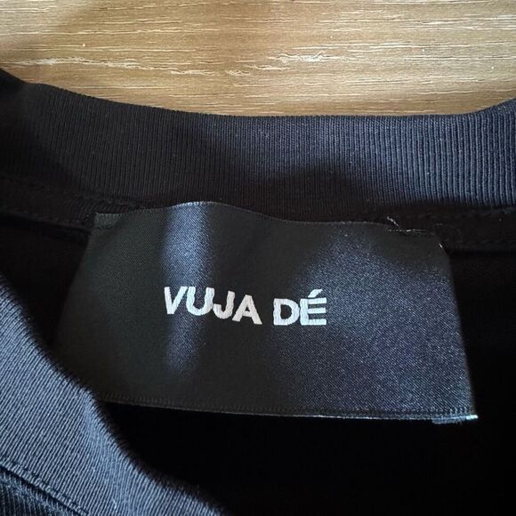 Vuja De VD Logo Designer Streetwear Black Shirt Size XL Japanese Luxury Modern - Picture 2 of 5
